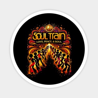 Soul Train – Love, Peace, & Soul 70s Disco Tribute Magnet